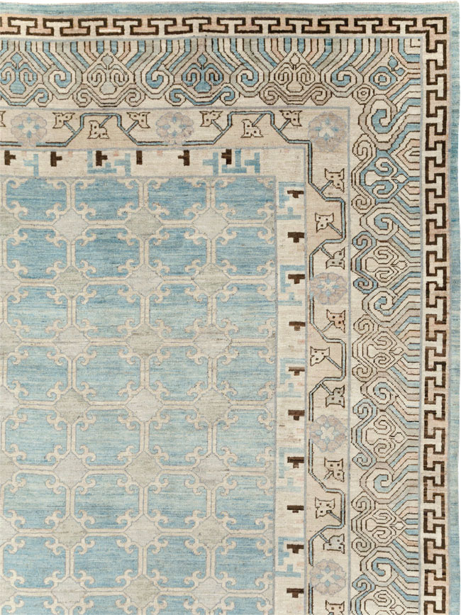 Modern East Turkestan Khotan Large Room Size Carpet, No.31342 - Gss