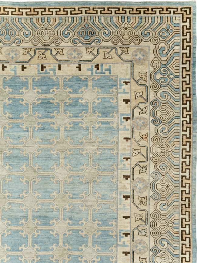 Modern East Turkestan Khotan Large Room Size Carpet, No.31342 - Gss