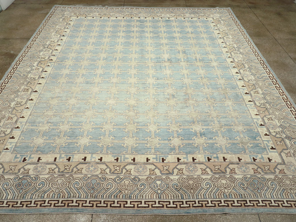 Modern East Turkestan Khotan Large Room Size Carpet, No.31342 - Gss