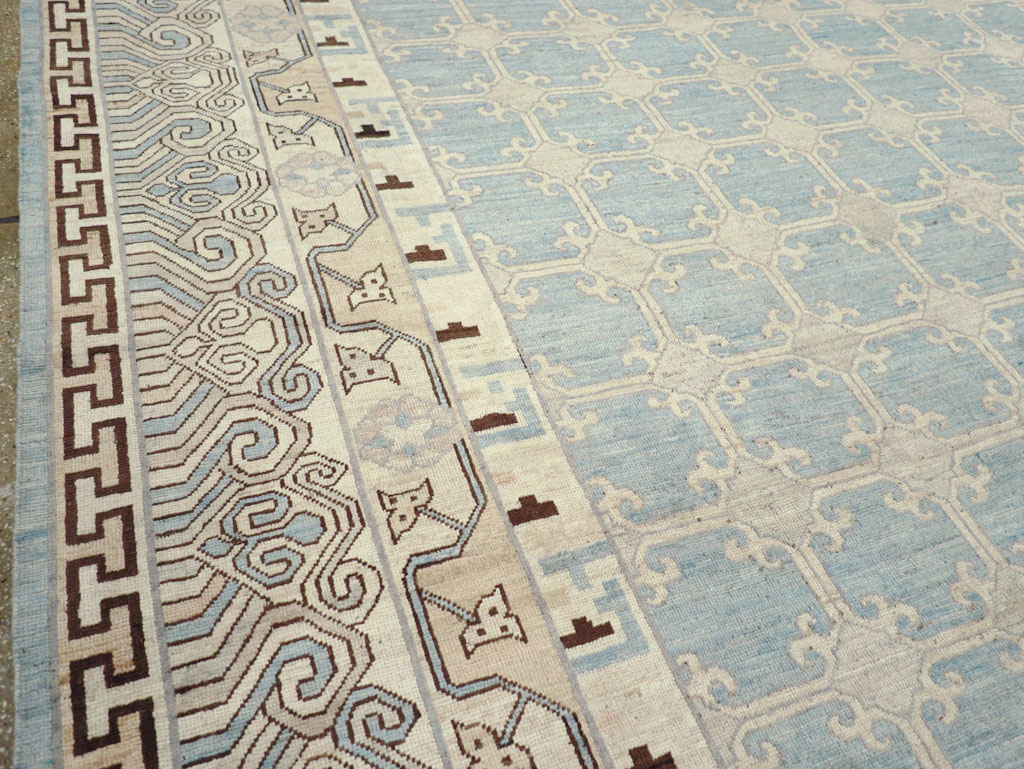 Modern East Turkestan Khotan Large Room Size Carpet, No.31342 - Gss