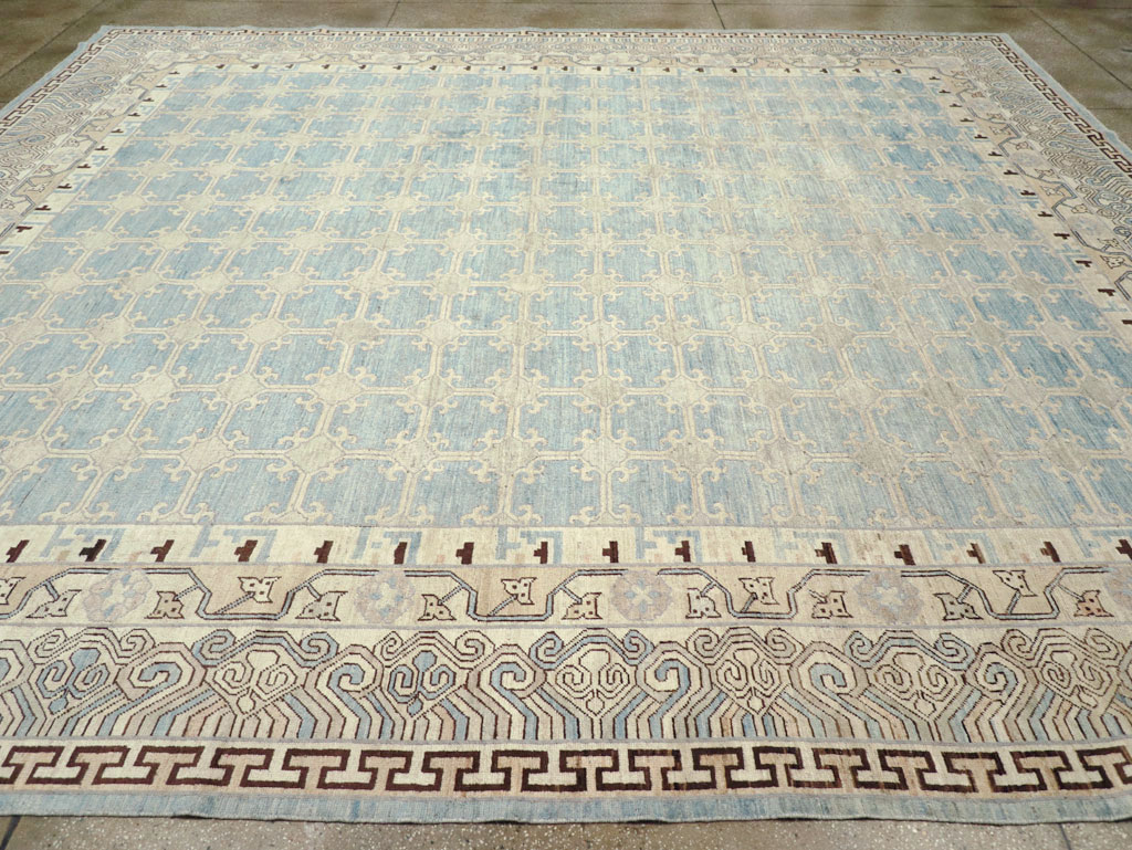 Modern East Turkestan Khotan Large Room Size Carpet, No.31342 - Gss