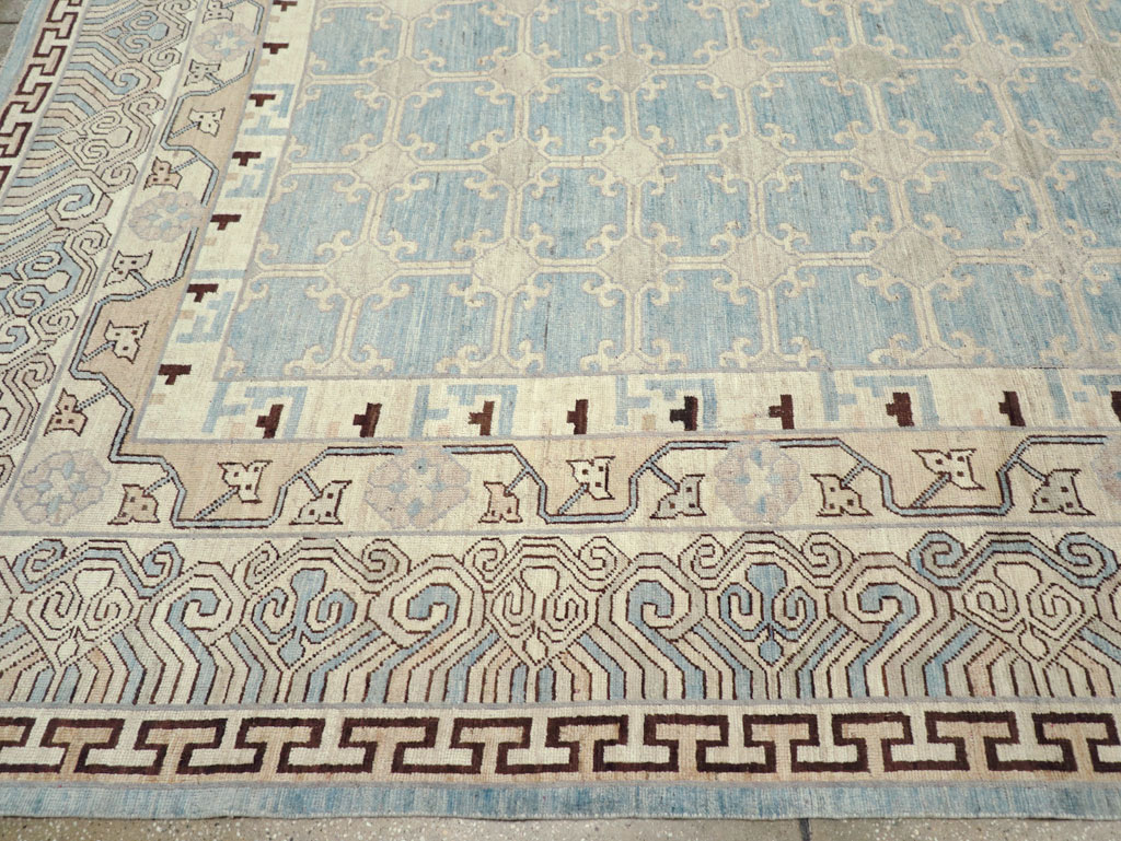 Modern East Turkestan Khotan Large Room Size Carpet, No.31342 - Gss