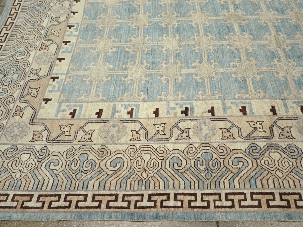 Modern East Turkestan Khotan Large Room Size Carpet, No.31342 - Gss