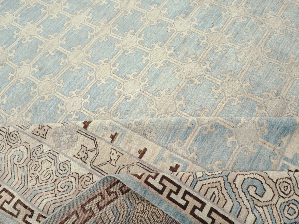 Modern East Turkestan Khotan Large Room Size Carpet, No.31342 - Gss