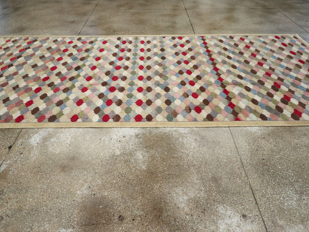 Vintage Turkish Anatolian Wide Gallery Runner, No.31351 - Gss