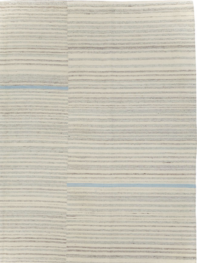 Contemporary Turkish Flatweave Kilim Room Size Carpet, No.31355 - Gss