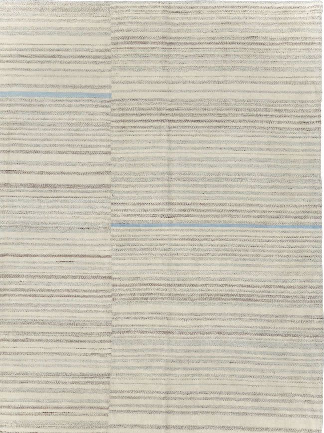 Contemporary Turkish Flatweave Kilim Room Size Carpet, No.31355 - Gss