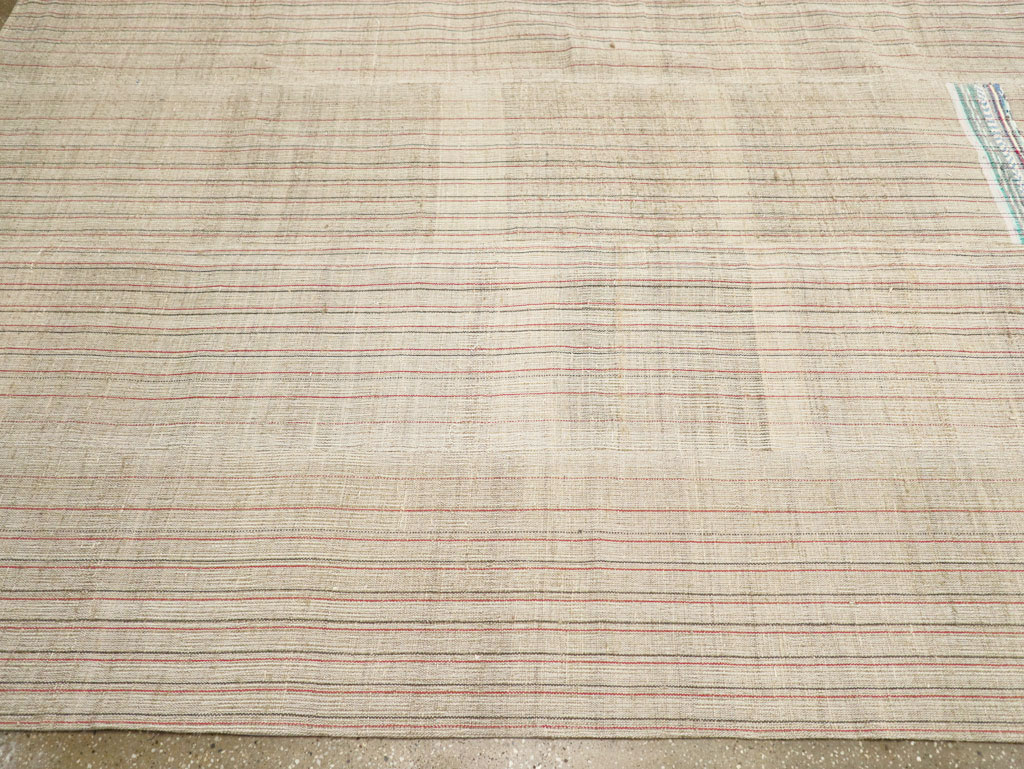 Modern Turkish Flatweave Large Room Size Carpet, No.31357 - Gss