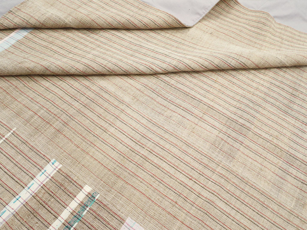 Modern Turkish Flatweave Large Room Size Carpet, No.31357 - Gss