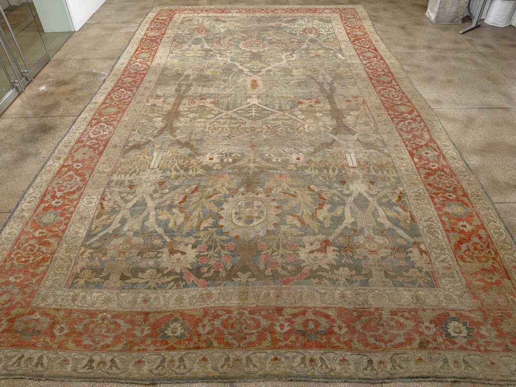Antique Persian Bidjar Oversize Carpet, No.31358 - Gss
