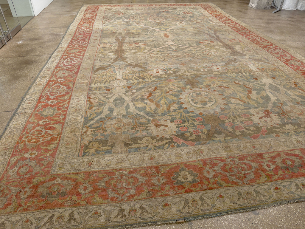 Antique Persian Bidjar Oversize Carpet, No.31358 - Gss