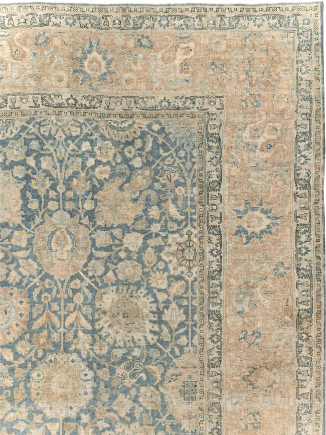 Antique Persian Tabriz Room Size Carpet, No.31374 - Gss