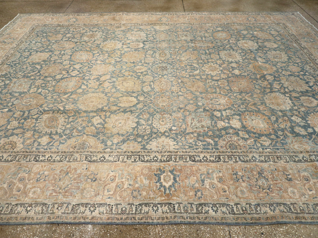 Antique Persian Tabriz Room Size Carpet, No.31374 - Gss