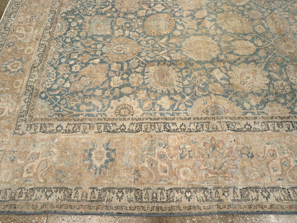 Antique Persian Tabriz Room Size Carpet, No.31374 - Gss