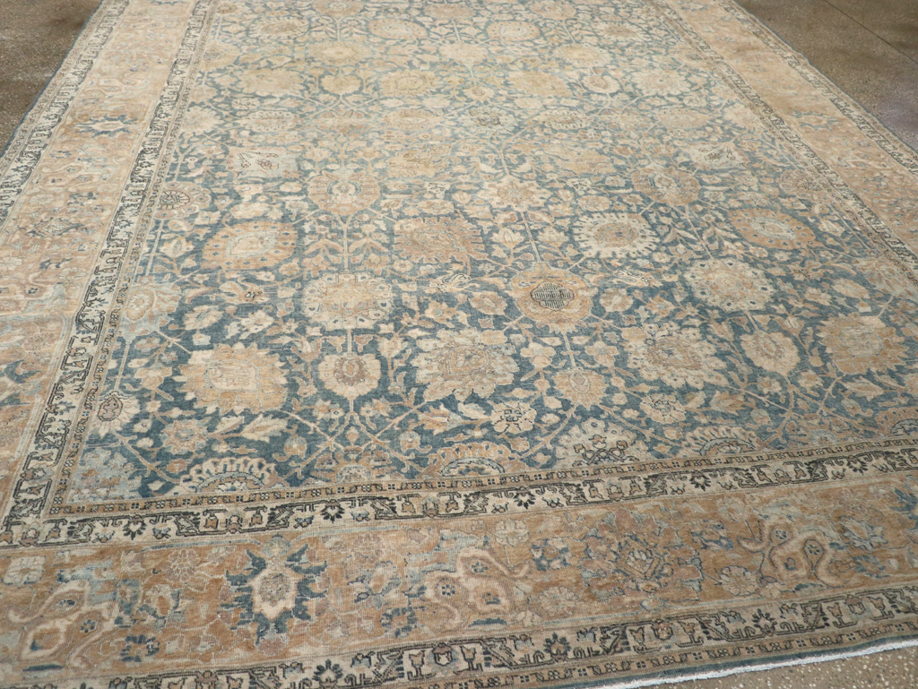 Antique Persian Tabriz Room Size Carpet, No.31374 - Gss