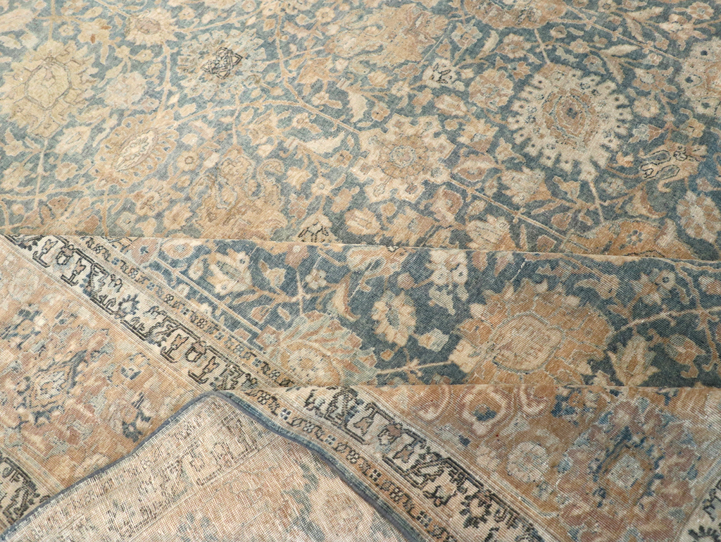 Antique Persian Tabriz Room Size Carpet, No.31374 - Gss