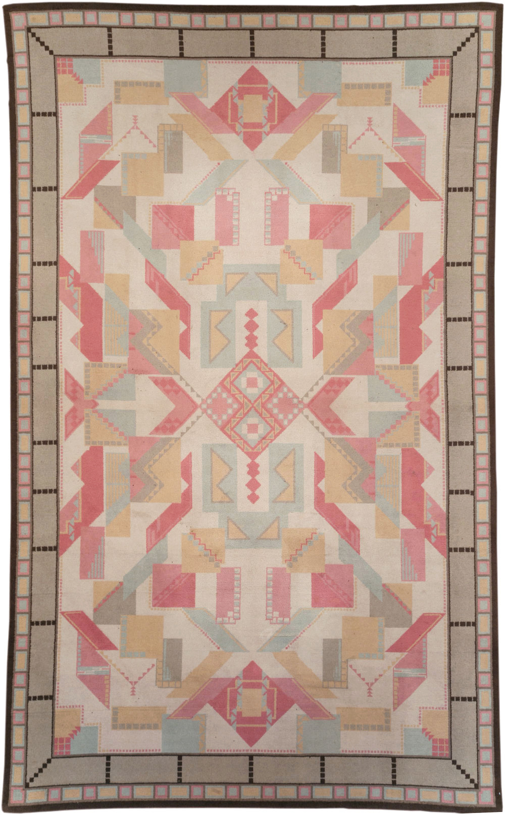 Vintage European Art Deco Large Room Size Carpet, No.31378 - Gss