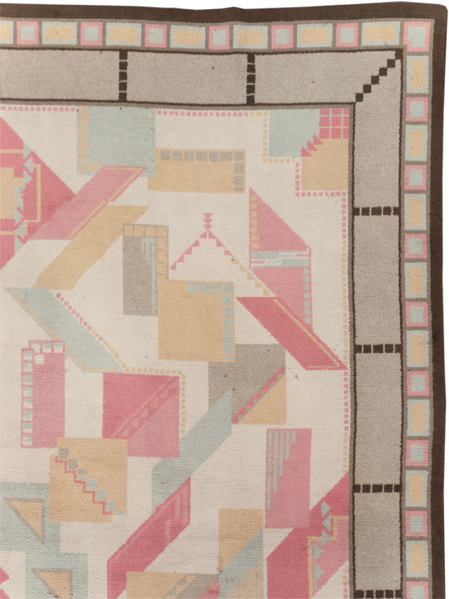 Vintage European Art Deco Large Room Size Carpet, No.31378 - Gss