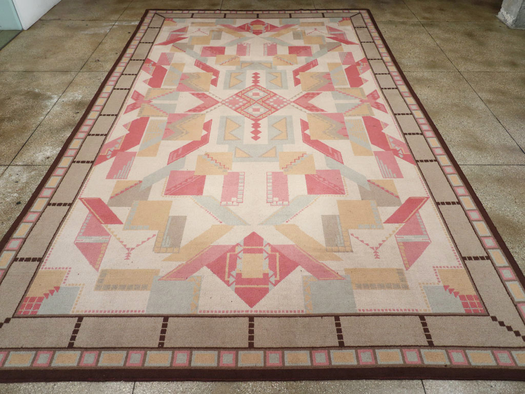 Vintage European Art Deco Large Room Size Carpet, No.31378 - Gss