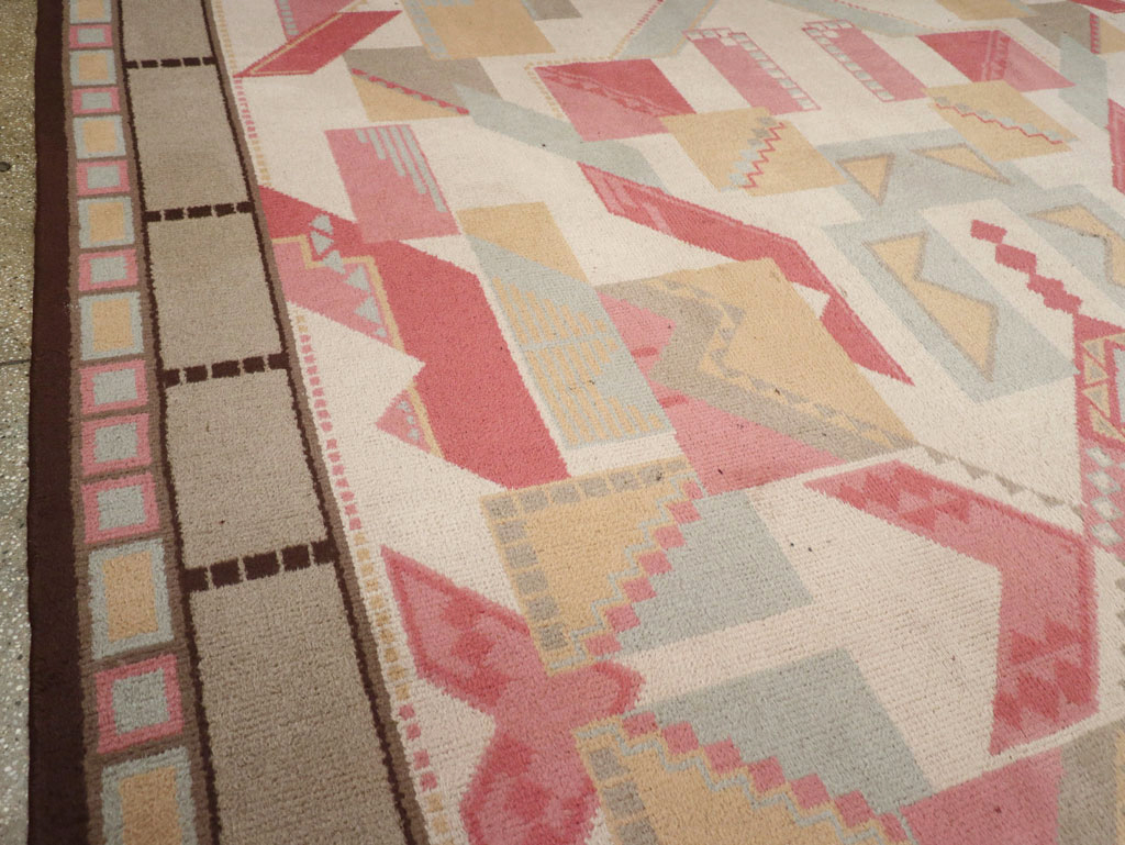 Vintage European Art Deco Large Room Size Carpet, No.31378 - Gss