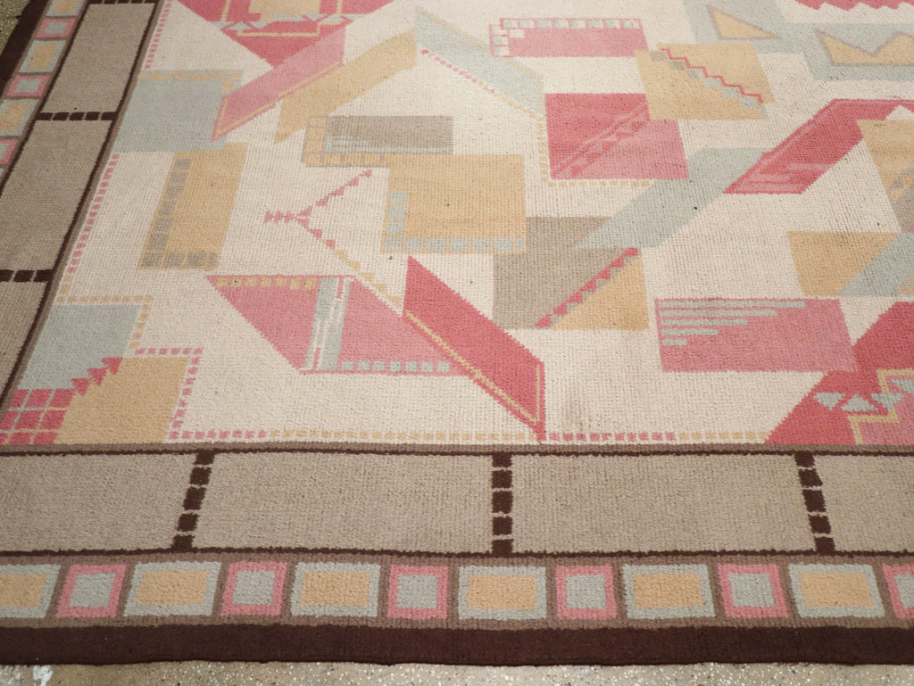 Vintage European Art Deco Large Room Size Carpet, No.31378 - Gss