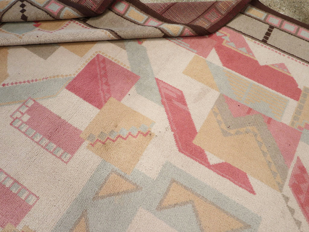 Vintage European Art Deco Large Room Size Carpet, No.31378 - Gss