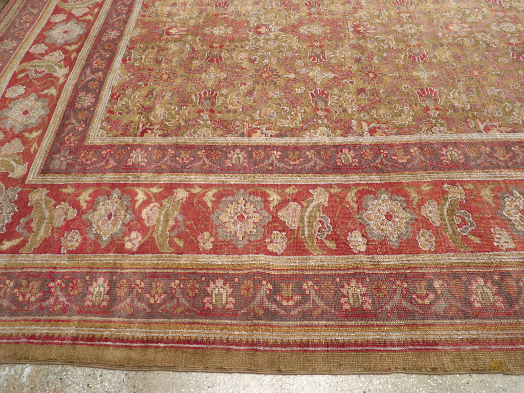 Antique Turkish Herekeh Large Carpet, No.31379 - Gss