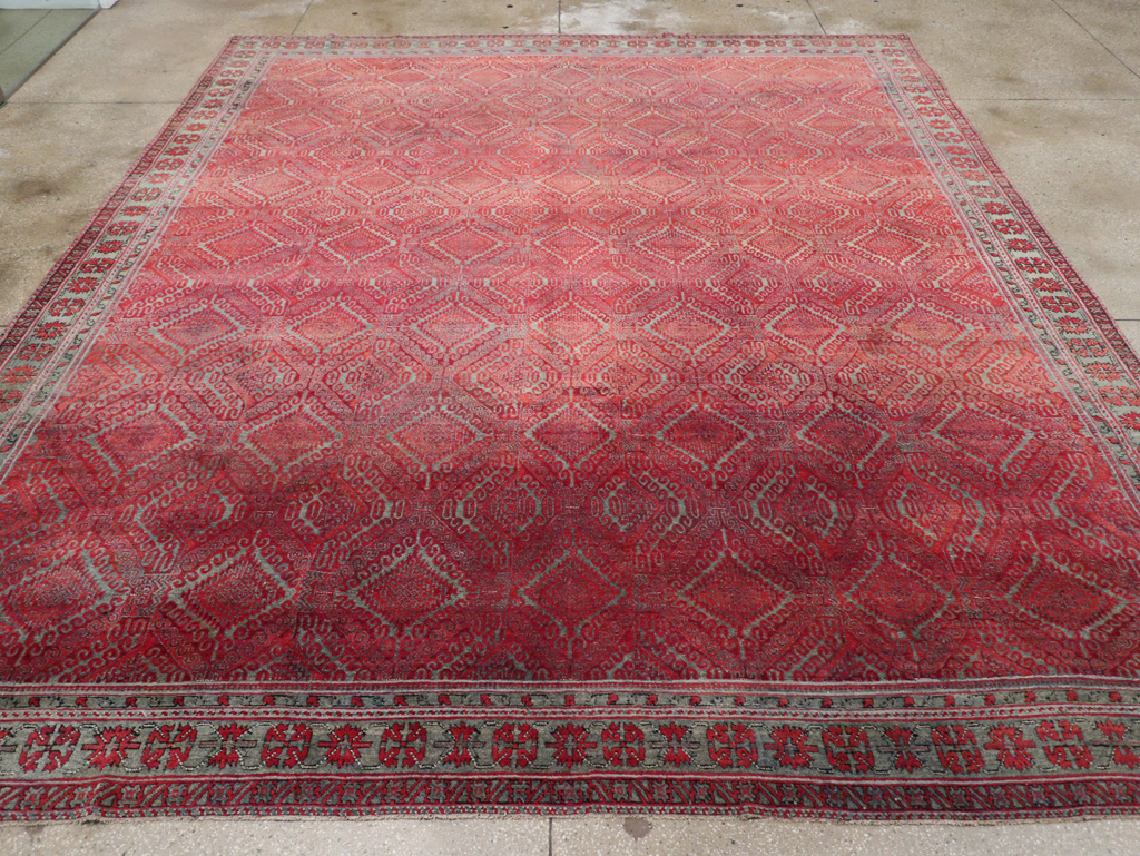 Antique Indian Agra Room Size Carpet, No.31403 - Gss