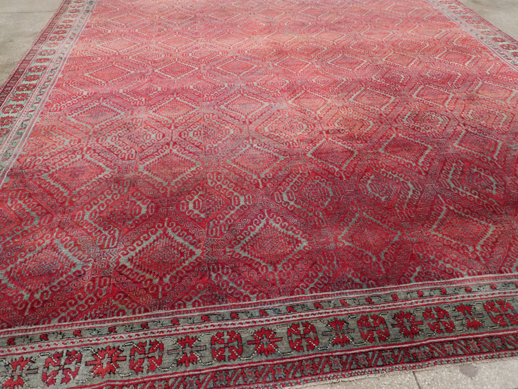 Antique Indian Agra Room Size Carpet, No.31403 - Gss