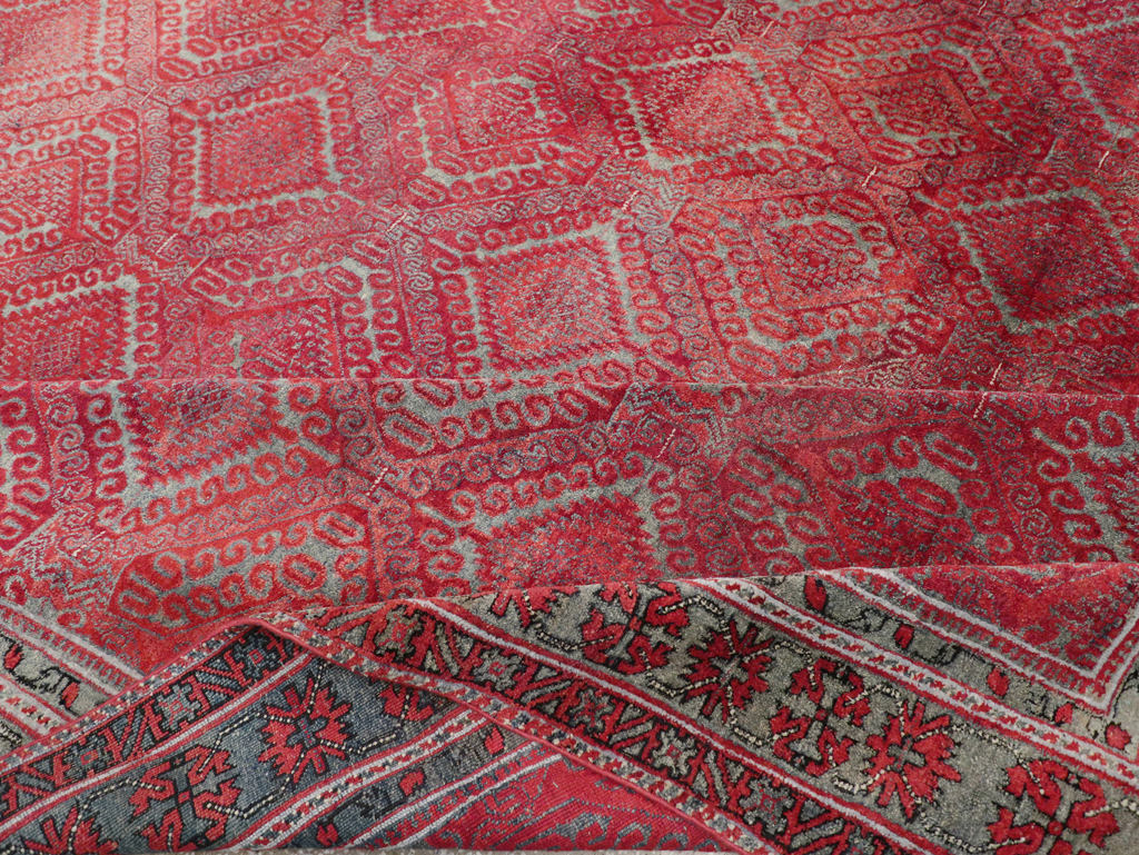 Antique Indian Agra Room Size Carpet, No.31403 - Gss