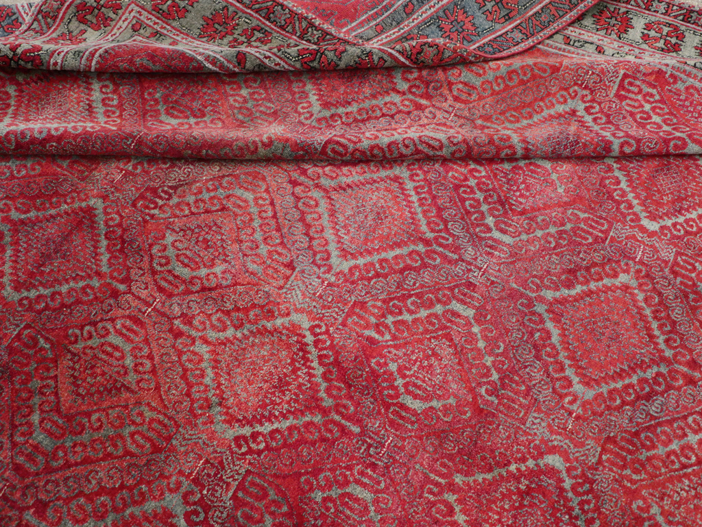 Antique Indian Agra Room Size Carpet, No.31403 - Gss