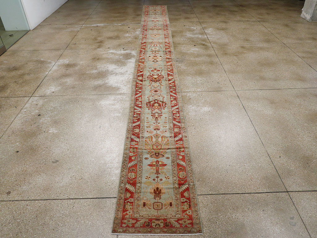 Antique Persian Bidjar Long Runner, No.31406 - Gss