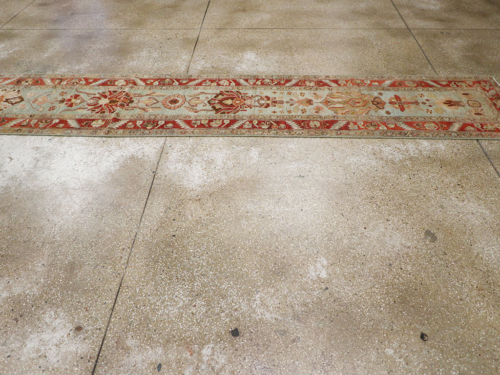 Antique Persian Bidjar Long Runner, No.31406 - Gss