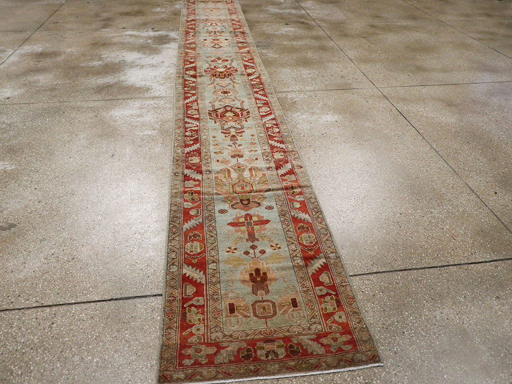 Antique Persian Bidjar Long Runner, No.31406 - Gss