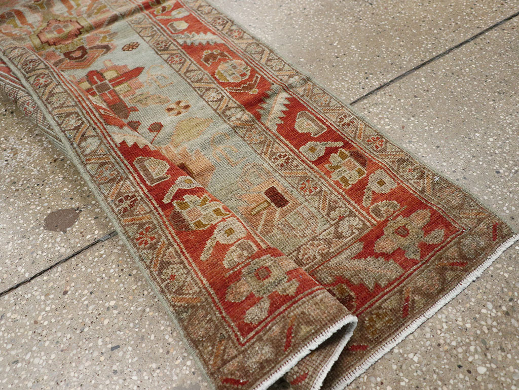 Antique Persian Bidjar Long Runner, No.31406 - Gss