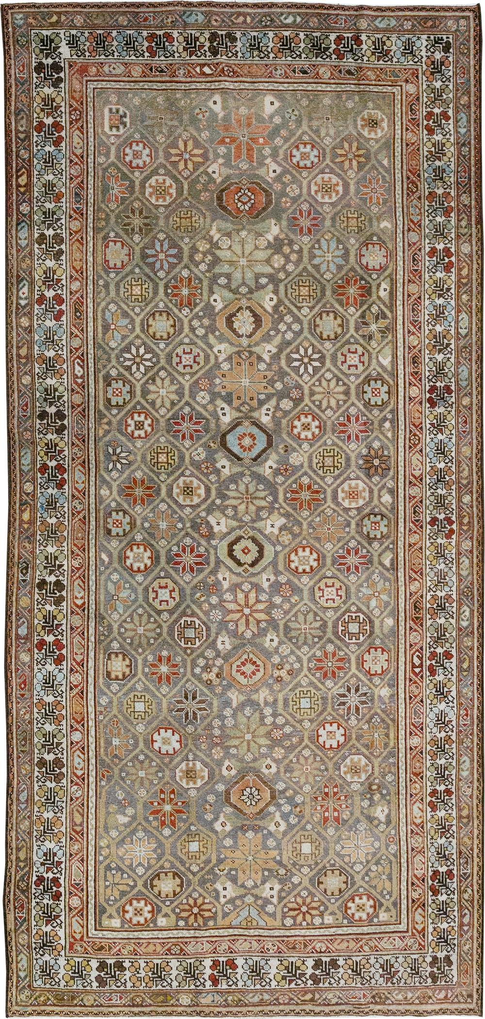 Antique Persian Kurd Gallery Rug, No.31411 - Gss