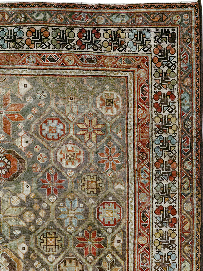 Antique Persian Kurd Gallery Rug, No.31411 - Gss