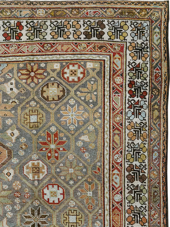 Antique Persian Kurd Gallery Rug, No.31411 - Gss