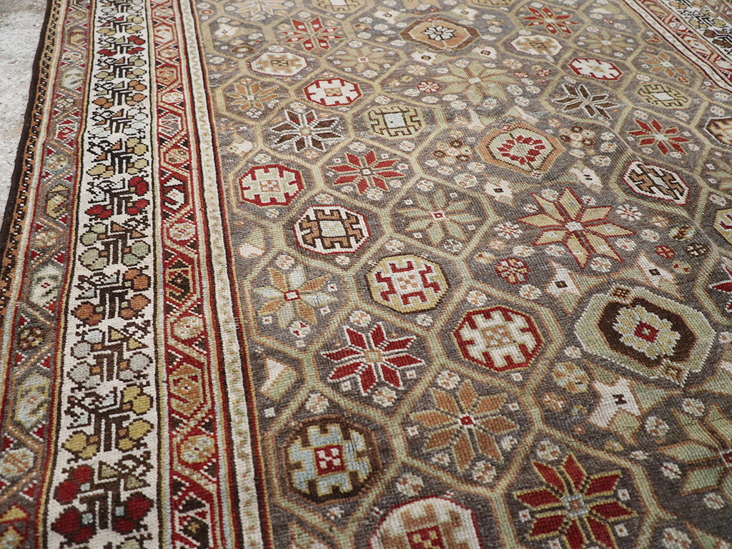 Antique Persian Kurd Gallery Rug, No.31411 - Gss