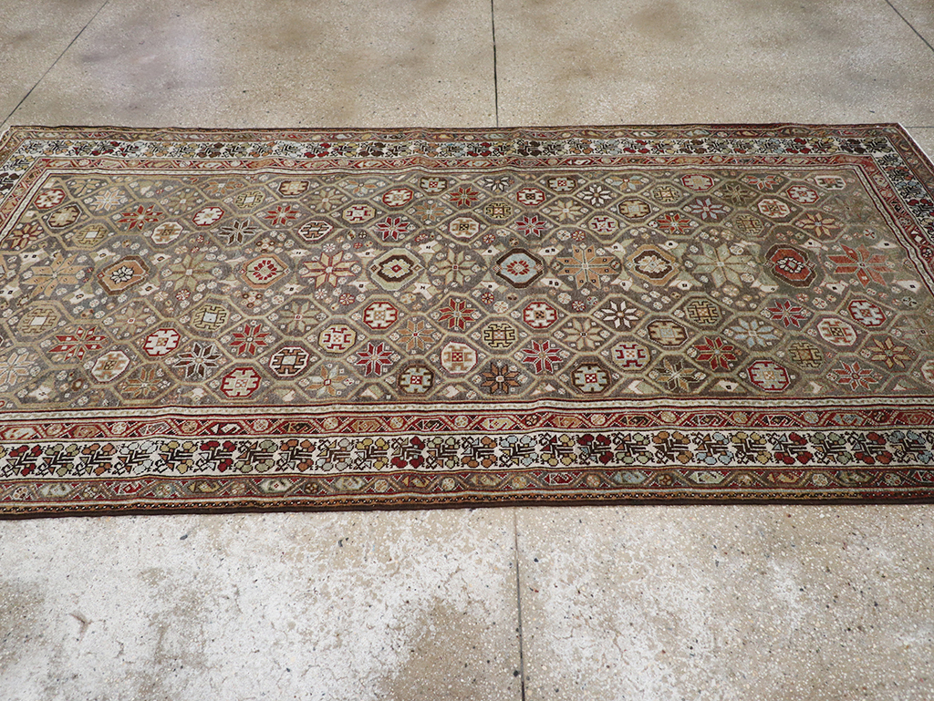 Antique Persian Kurd Gallery Rug, No.31411 - Gss