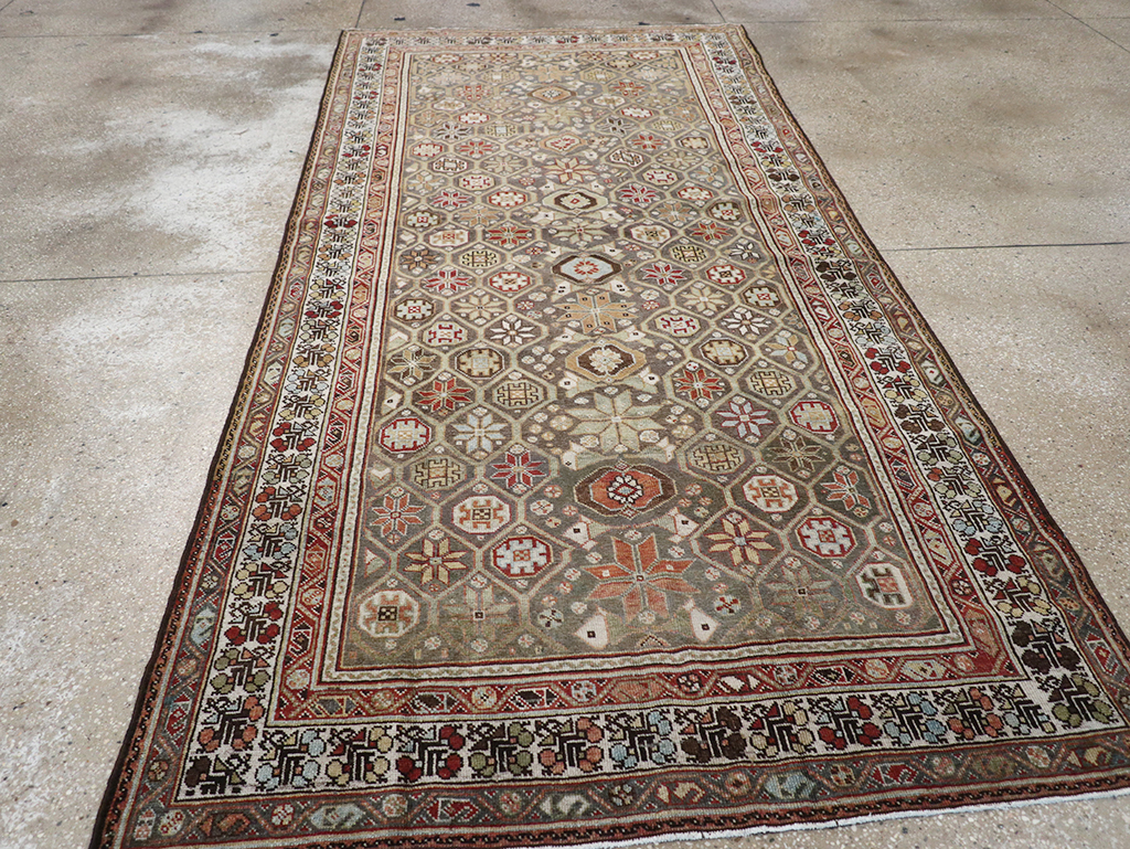 Antique Persian Kurd Gallery Rug, No.31411 - Gss