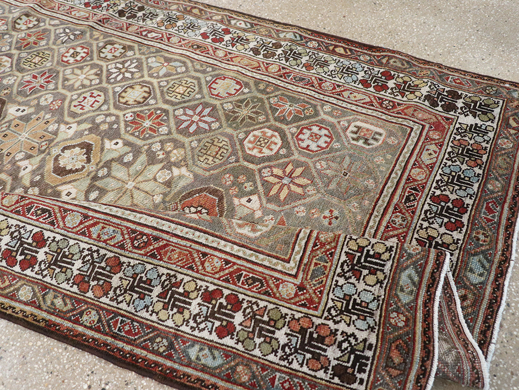 Antique Persian Kurd Gallery Rug, No.31411 - Gss
