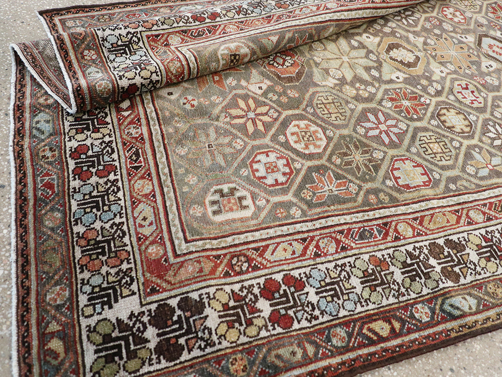 Antique Persian Kurd Gallery Rug, No.31411 - Gss