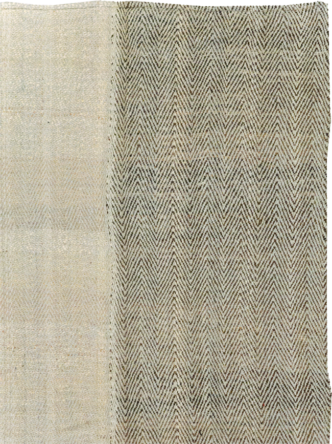 Modern Turkish Flatweave Accent Rug, No.31414 - Gss