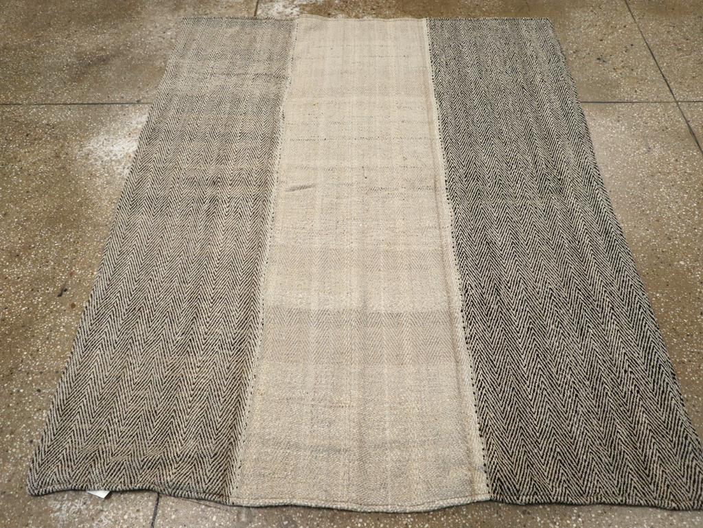 Modern Turkish Flatweave Accent Rug, No.31414 - Gss