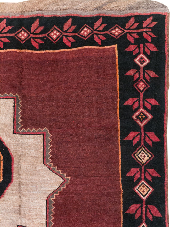 Vintage Turkish Anatolian Tribal Room Size Carpet, No.31419 - Gss