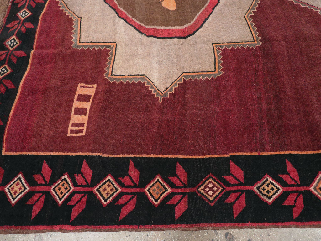 Vintage Turkish Anatolian Tribal Room Size Carpet, No.31419 - Gss