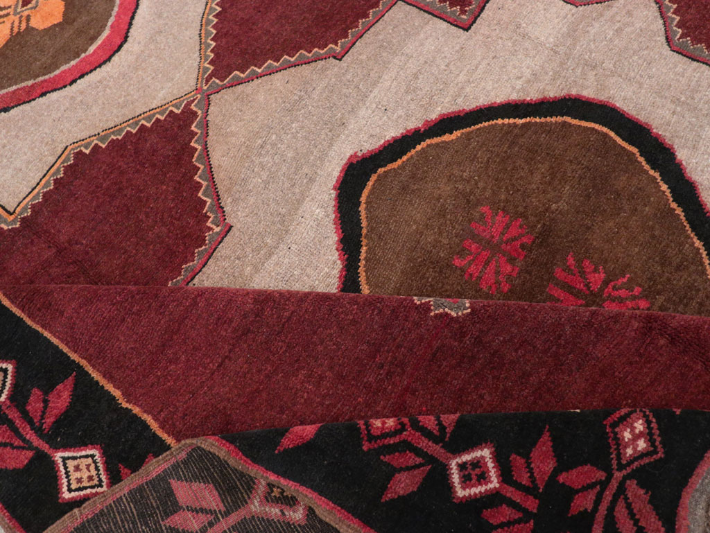 Vintage Turkish Anatolian Tribal Room Size Carpet, No.31419 - Gss