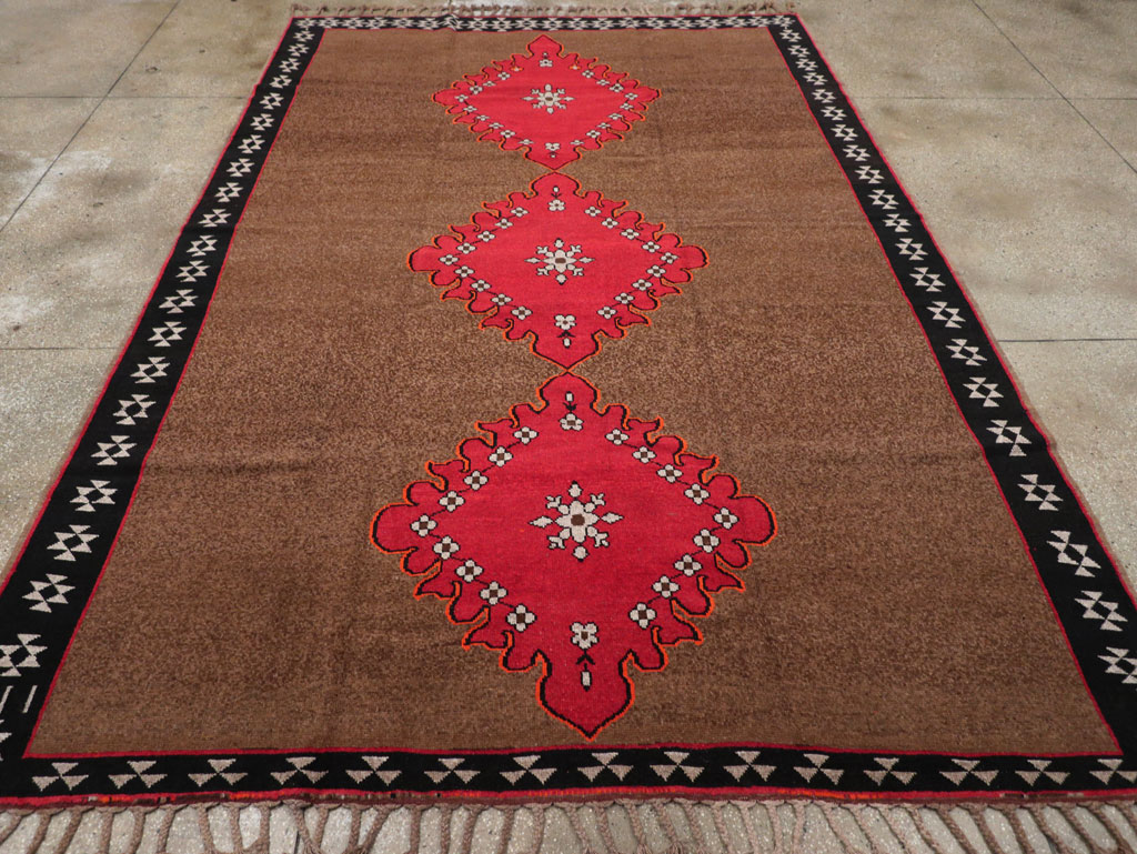 Vintage Turkish Anatolian Tribal Room Size Carpet, No.31420 - Gss