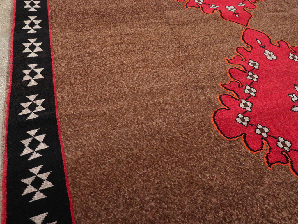 Vintage Turkish Anatolian Tribal Room Size Carpet, No.31420 - Gss